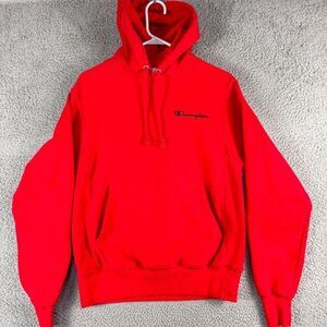 Champion Reverse Weave Hoodie Mens Small‎ Red Heavyweight Sweatshirt Outdoor Gym